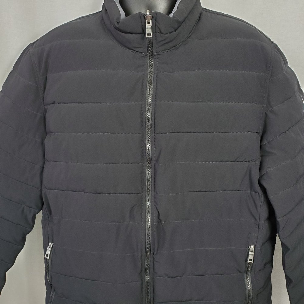 Nautica Reversible Quilted Jacket Black Gray